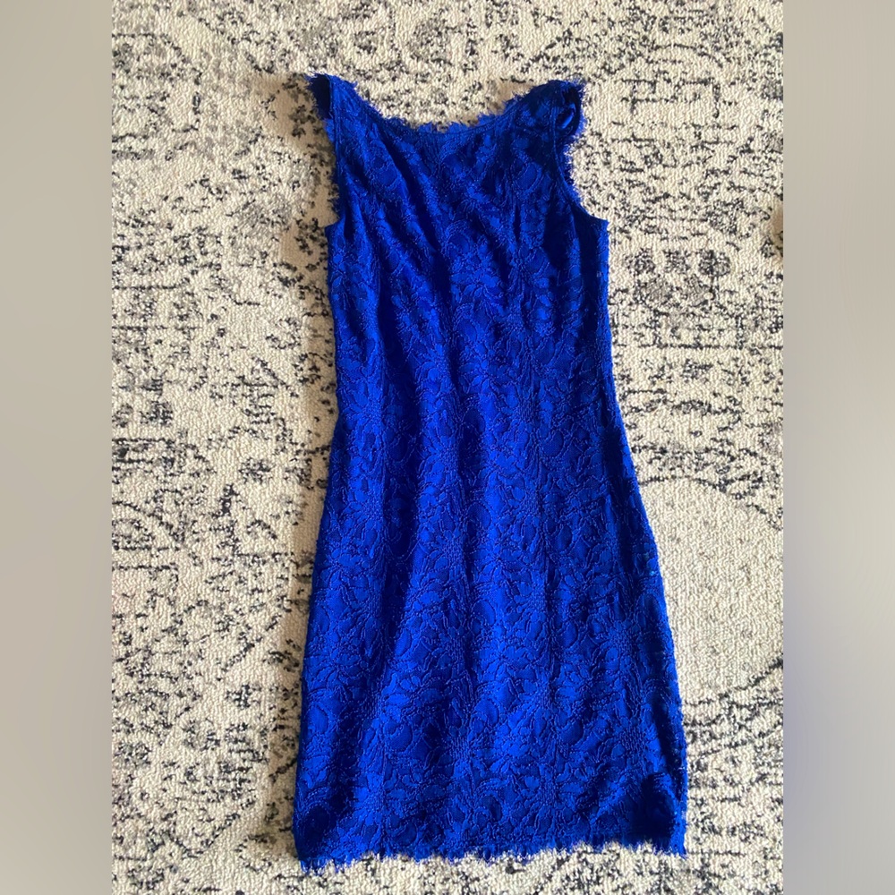 Blue cocktail dress